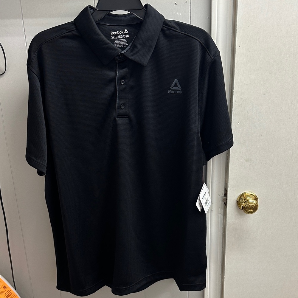 Reebok Men's Classic Black Polo Shirt